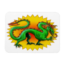 Dragón verde China 2012 Imanes Flexibles
