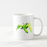 Dragón verde de la fantasía taza de café