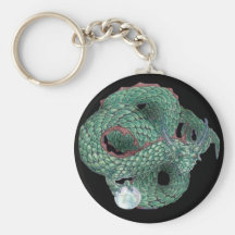 Dragón verde llaveros personalizados