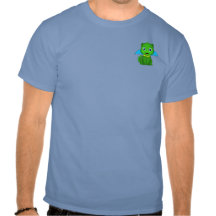 Dragón verde y azul de Chibi Camisetas