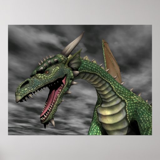 Dragón vigilante impresiones