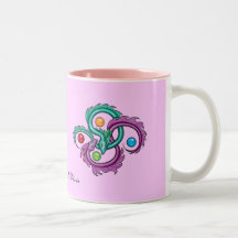 Dragones elementales tazas
