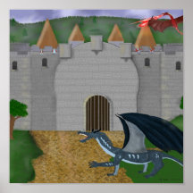 Dragones en la puerta impresiones