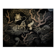 Dragones japoneses tarjetas postales