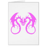 Dragones rosados del amor tarjetas