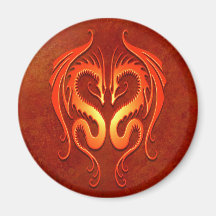 Dragones tribales, rojos iman