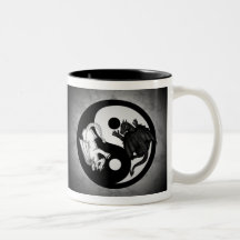 Dragones Ying Yang Taza