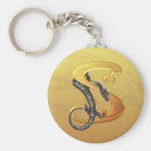 Dragonlore S inicial Llavero Personalizado