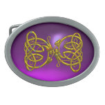 DRAGONLOVE, amatista púrpura, oro Hebilla Cinturon Oval