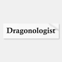 Dragonologist Pegatina De Parachoque
