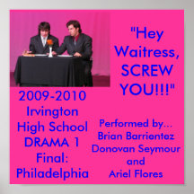 Drama 1 final: Poster del sketch de Philadelphia