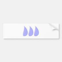 drei Tropfen Tränen three drops tears Autosticker