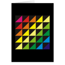 Dreiecke Regenbogen triangles rainbow Grußkarten