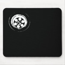 Drene el negro del mousepad tapetes de ratón