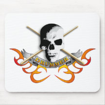 Drummer skull C Mauspad
