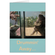 Drummin lejos tarjeta