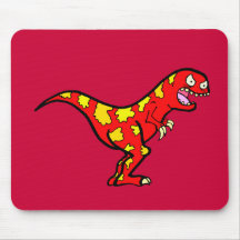 Dryptosaurus rojo alfombrillas de ratón