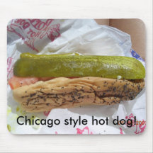 ¡DSCN1075, perrito caliente del estilo de Chicago! Alfombrillas De Ratón