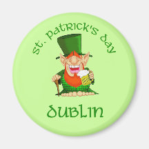 ~ Dublín del día de St Patrick Iman Para Frigorífico