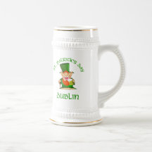 ~ Dublín del día de St Patrick Tazas