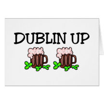 Dublín encima del día del St Patricks Tarjeton