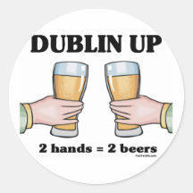 Dublín para arriba etiqueta