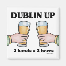 Dublín para arriba imanes de nevera