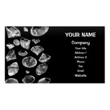 Ducha de diamantes plantillas de tarjeta de negocio