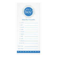 Ducha del bebé Juego-azul Lonas Personalizadas