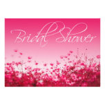 Ducha nupcial adaptable del Wildflower rosado Invitacion Personal