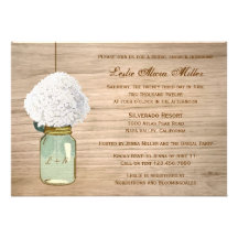 Ducha nupcial de albañil del país del Hydrangea rú Comunicados
