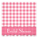 Ducha nupcial de la fiesta del té rosada invitacion personalizada