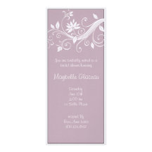 Ducha nupcial de la flor de la lavanda invitaciones personales 