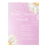 Ducha nupcial de la margarita rosada floral modern comunicado