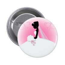 Ducha nupcial de la silueta elegante de la novia pins