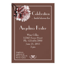 Ducha nupcial del Peony marrón y rosado Comunicados Personales