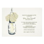 Ducha nupcial del tarro del Hydrangea y de albañil Anuncio Personalizado