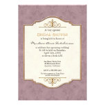 Ducha nupcial elegante formal clásica del oro y de comunicados personalizados