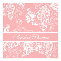 Ducha nupcial floral decorativa rosada elegante comunicado personal  
