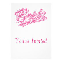 Ducha nupcial invitaciones personalizada