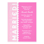 Ducha nupcial invitaciones personalizada