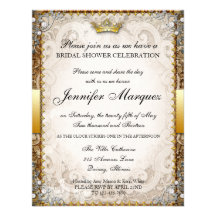 Ducha nupcial Invitatio del guión adornado del cue Invitaciones Personales