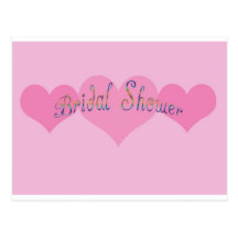 Ducha nupcial tarjetas postales