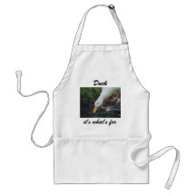 Duck, él es cuál está para la cena delantal