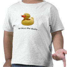 duckie1, puso el ducky en el suelo… camiseta