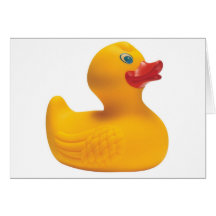 duckie de goma tarjetón