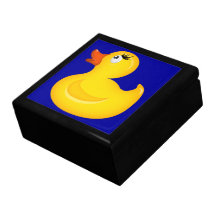 Duckies de goma amarillo caja de recuerdo