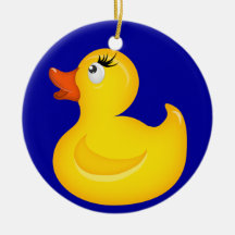 Duckies de goma amarillo ornamento para reyes magos