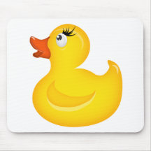 Duckies de goma amarillo tapetes de raton