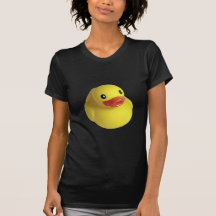 Ducky de goma amarillo camisetas